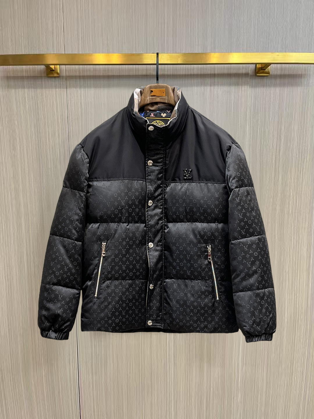 秋冬暖かい服 ルイヴィトン 綿入れ ジャケット アウター