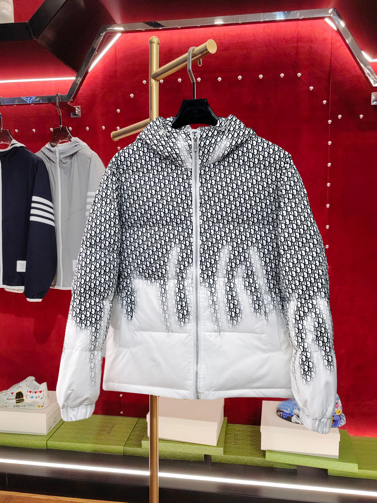 秋冬暖かい服 クリスチャンディオール ダウンジャケット アウター