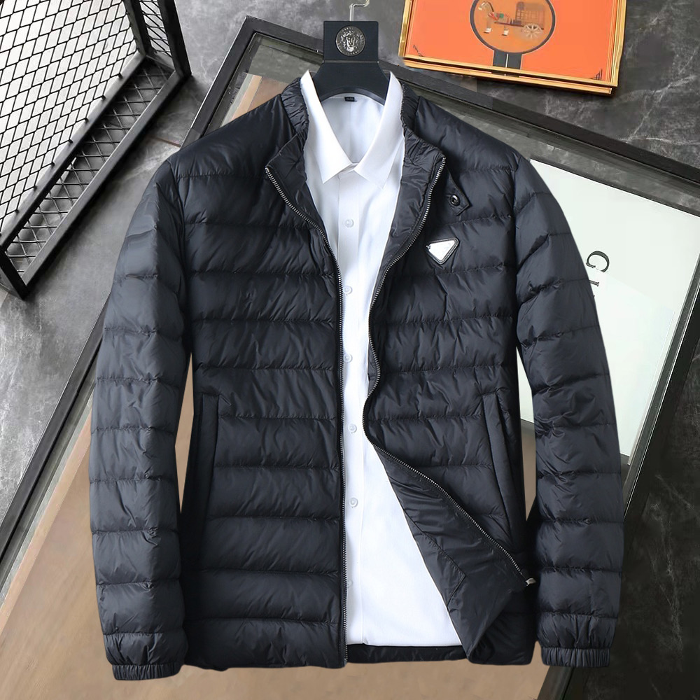 秋冬暖かい服 プラダ 綿入れ ジャケット アウター 男女兼着