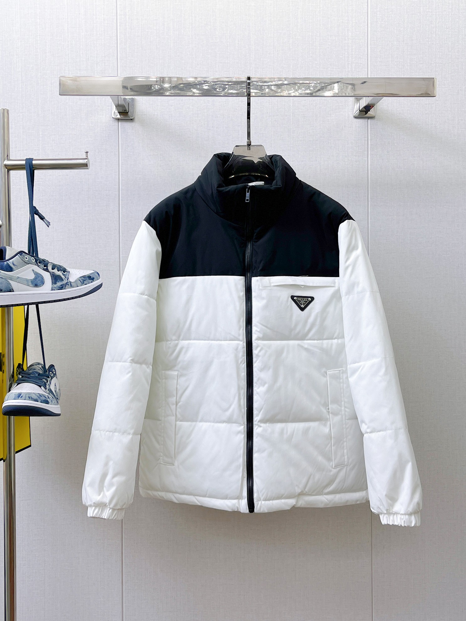 秋冬暖か服 プラダ 綿入りジャケット アウター  メンズ