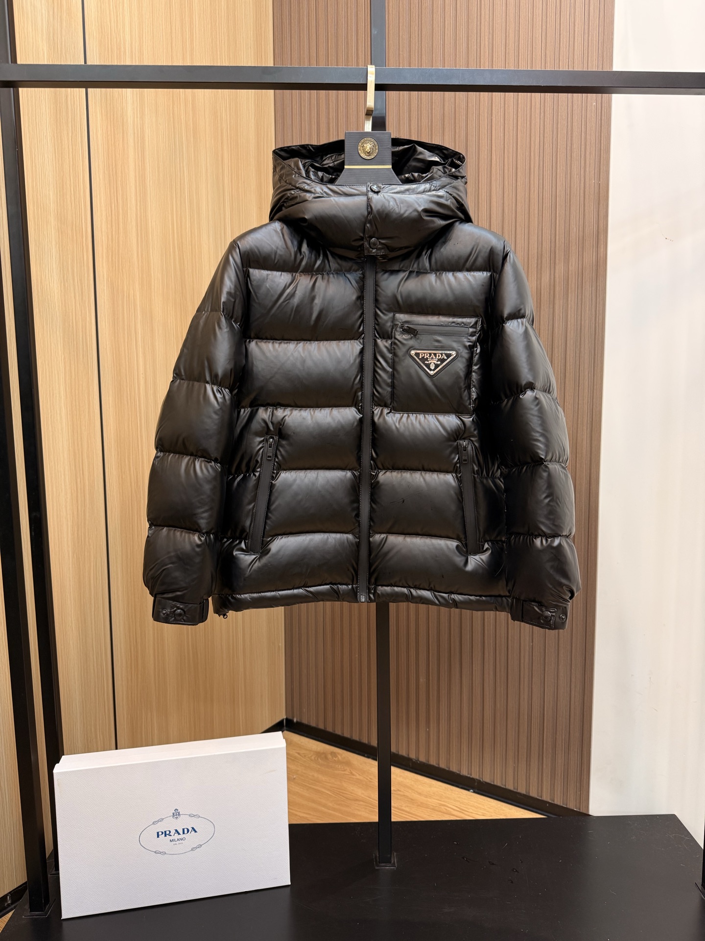 秋冬暖か服 プラダ 綿入りジャケットアウター 男女兼着