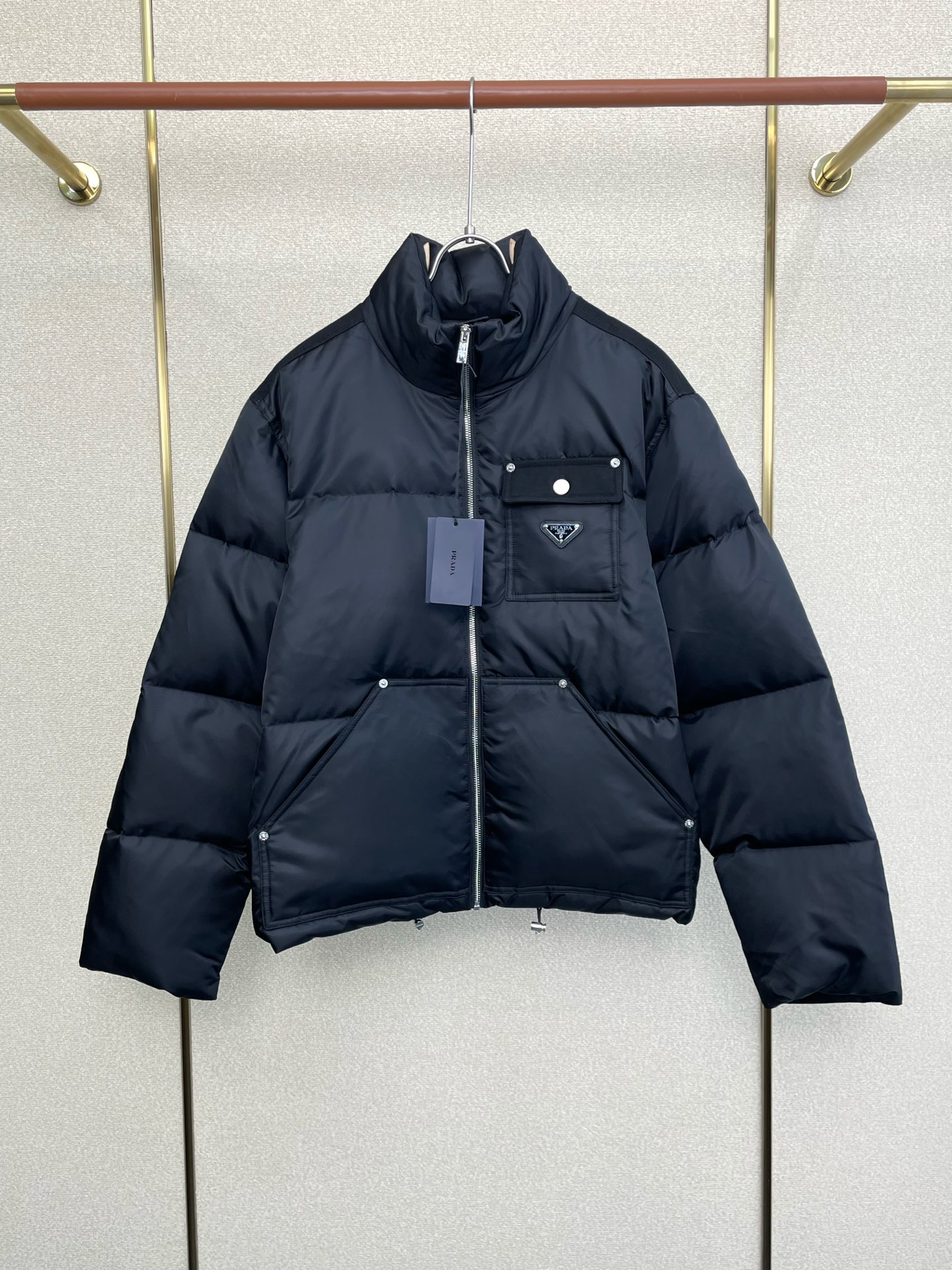 秋冬暖か服 プラダ 綿入りジャケットアウター メンズ