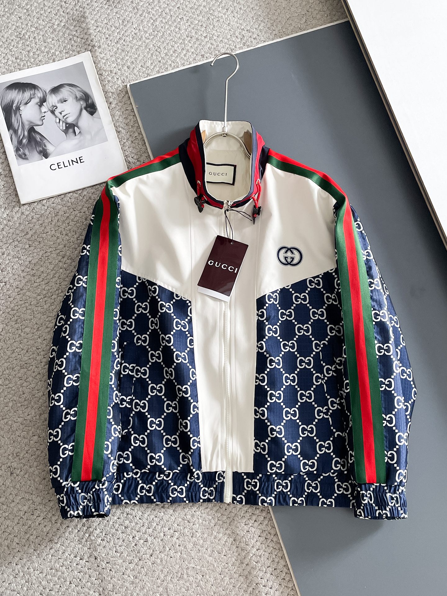 秋冬暖かい服 グッチ アウター/スウェット ジャケット