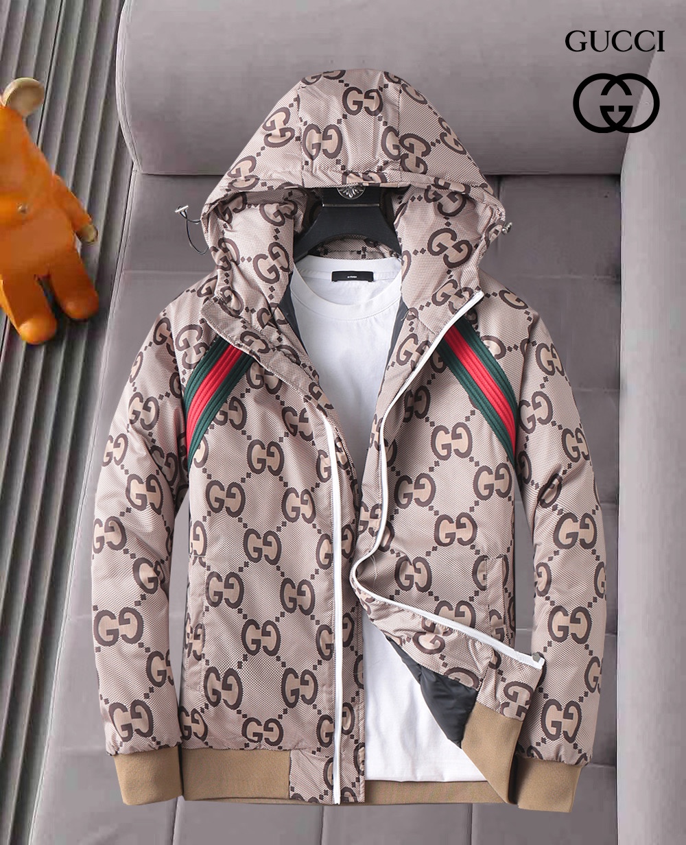 秋冬暖か服 グッチ ダウンジャケット 綿入りジャケット