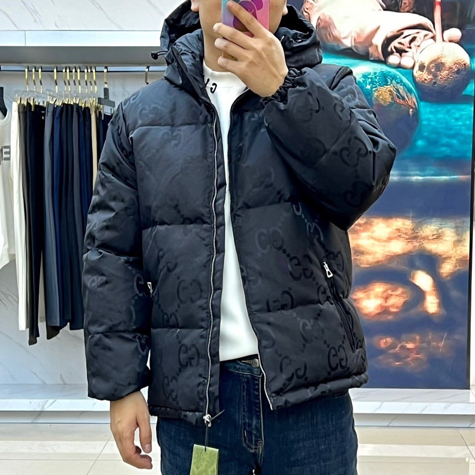 秋冬暖かい服 グッチ 綿入れ ジャケット アウター