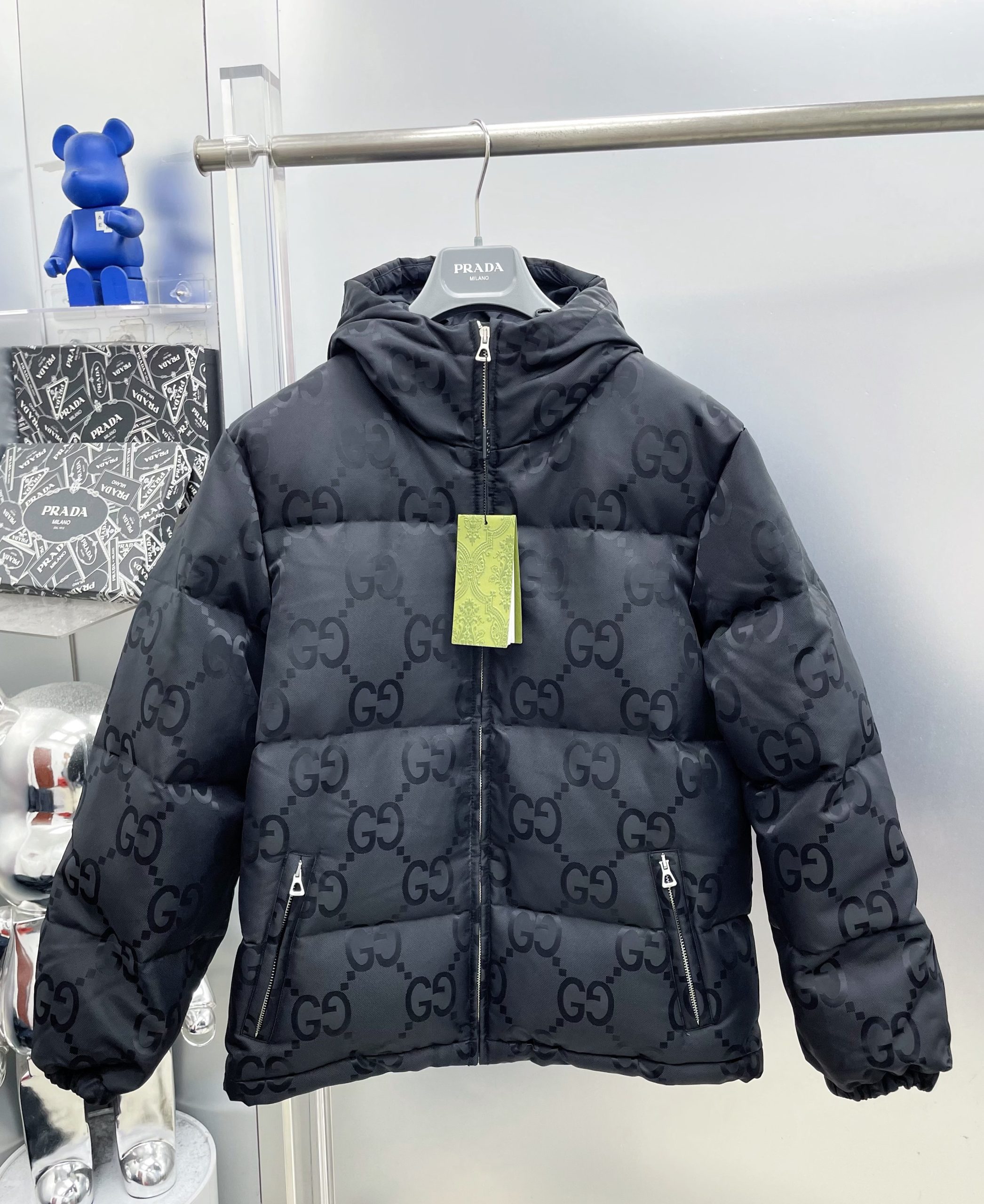 秋冬暖かい服 グッチ 綿入れ ジャケット アウター 男女兼着