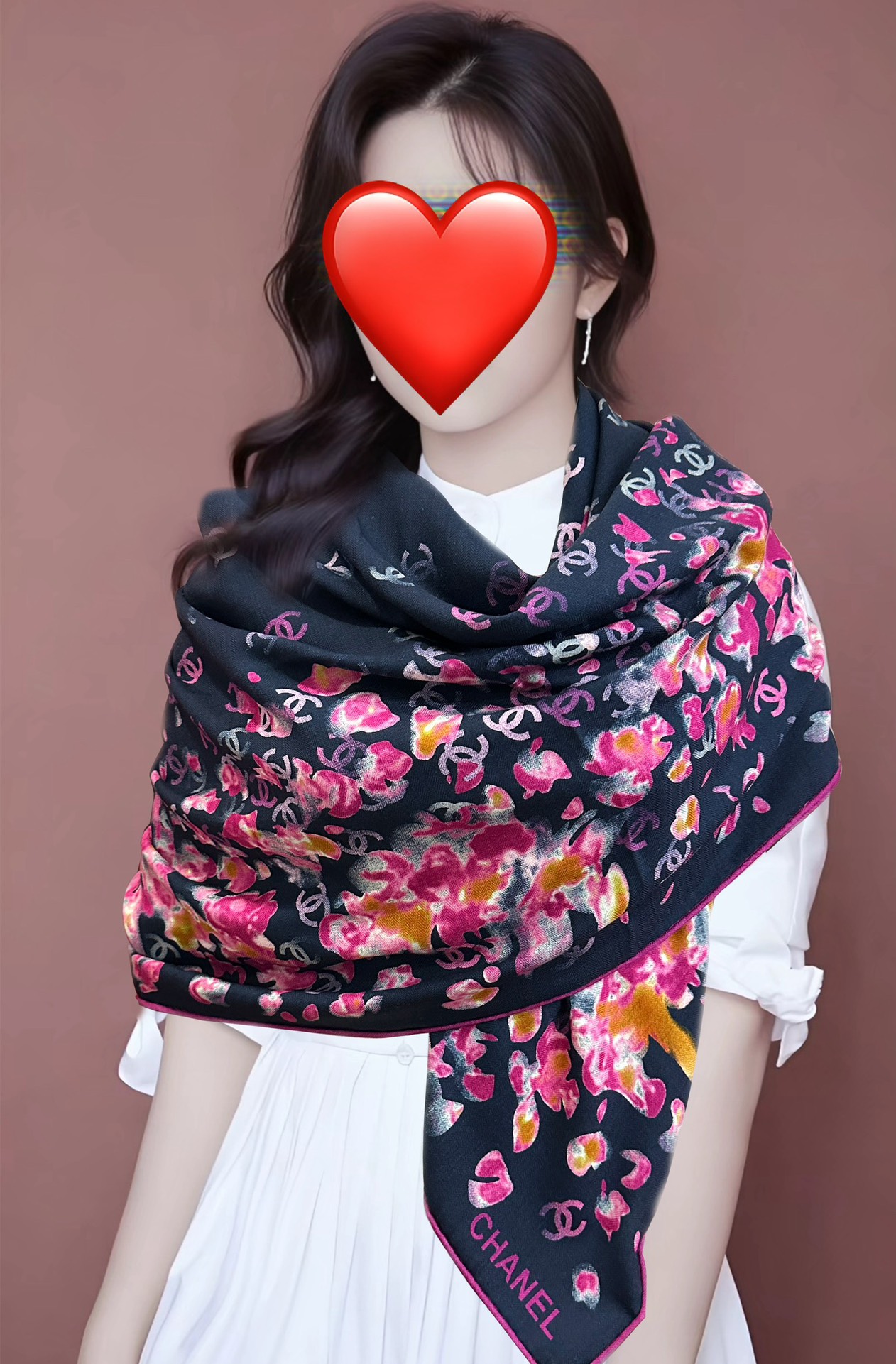 2025秋冬人気muffler シャネル マフラー 防寒 大判 ストール