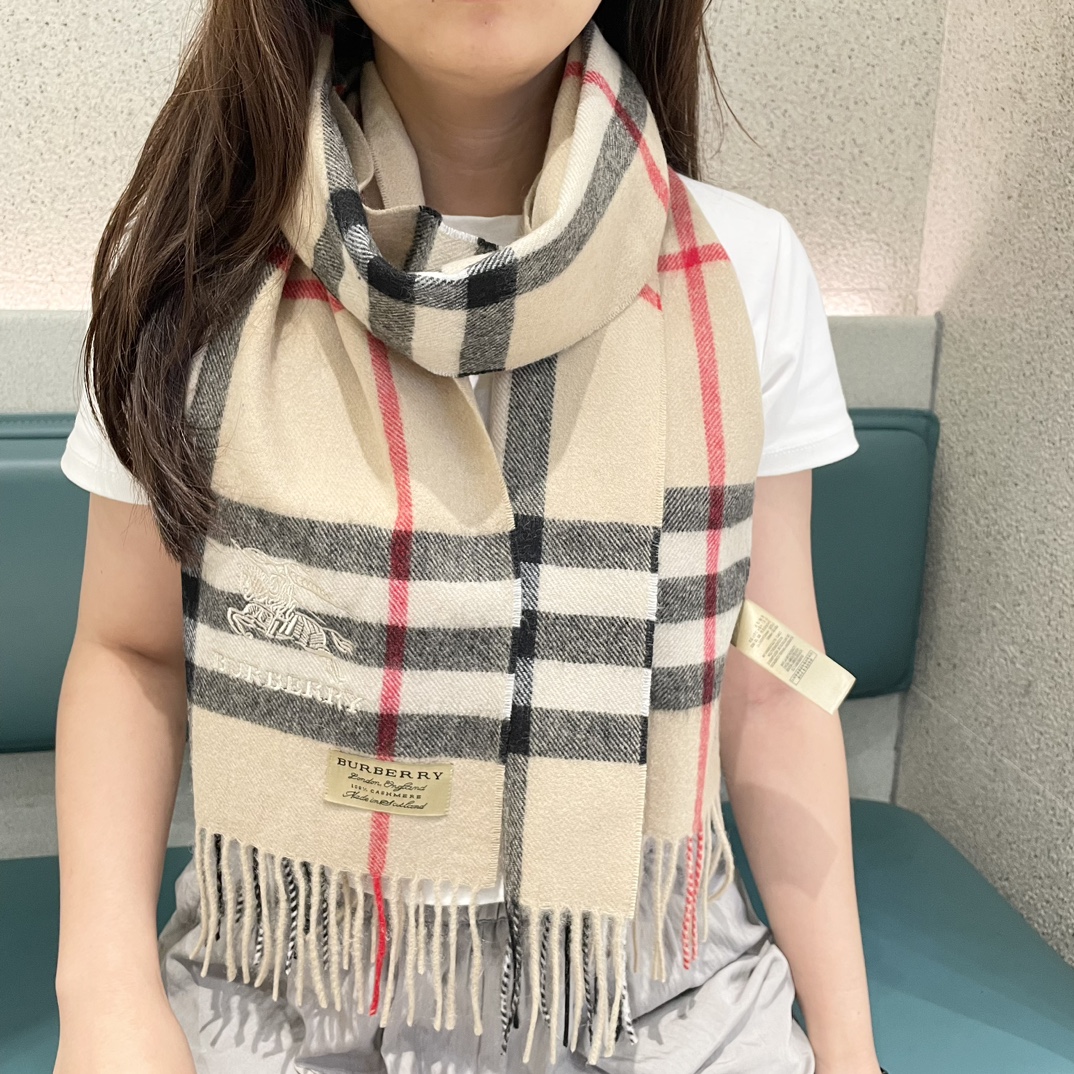 2025秋冬muffler バーバリー マフラー 防寒 大判 ストール