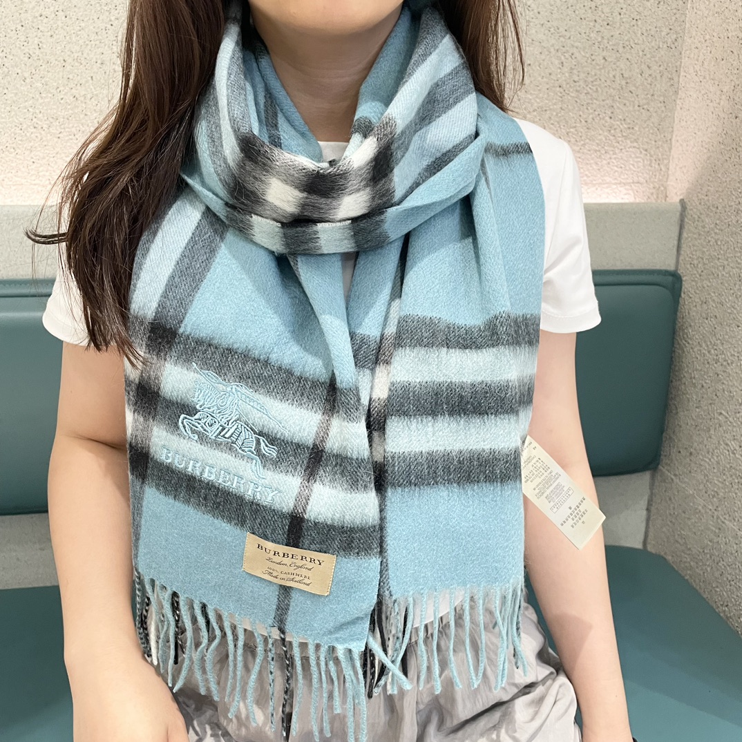 2025秋冬muffler バーバリー マフラー 防寒 大判 ストール