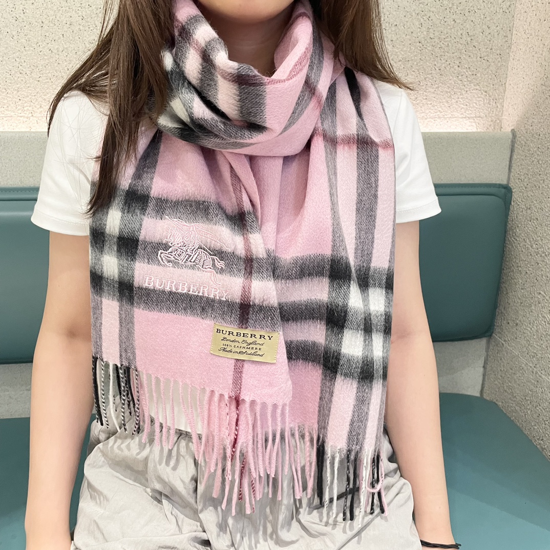 2025秋冬muffler バーバリー マフラー 防寒 大判 ストール