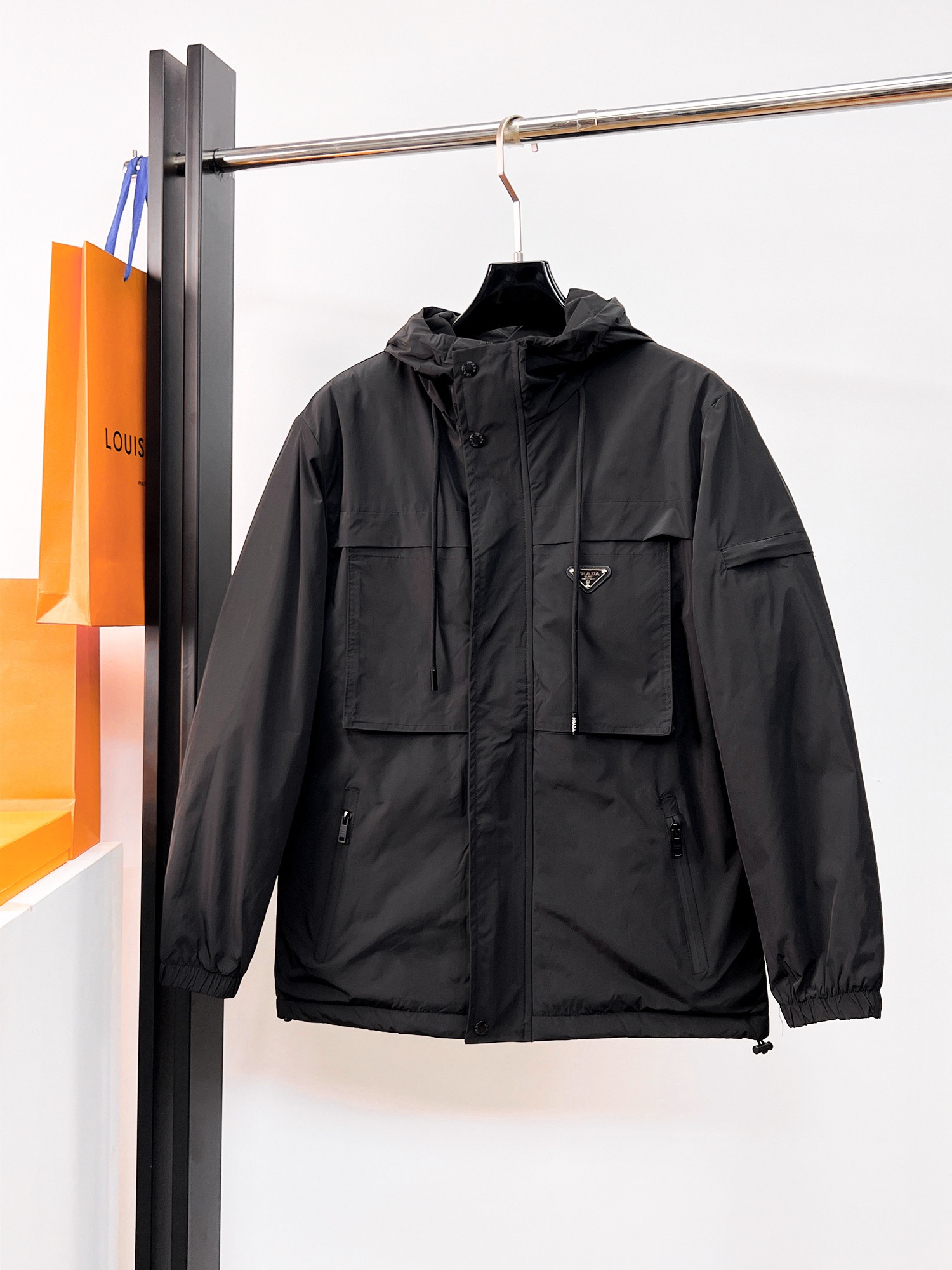 秋冬暖か服 プラダ 綿入りジャケットアウター  メンズ