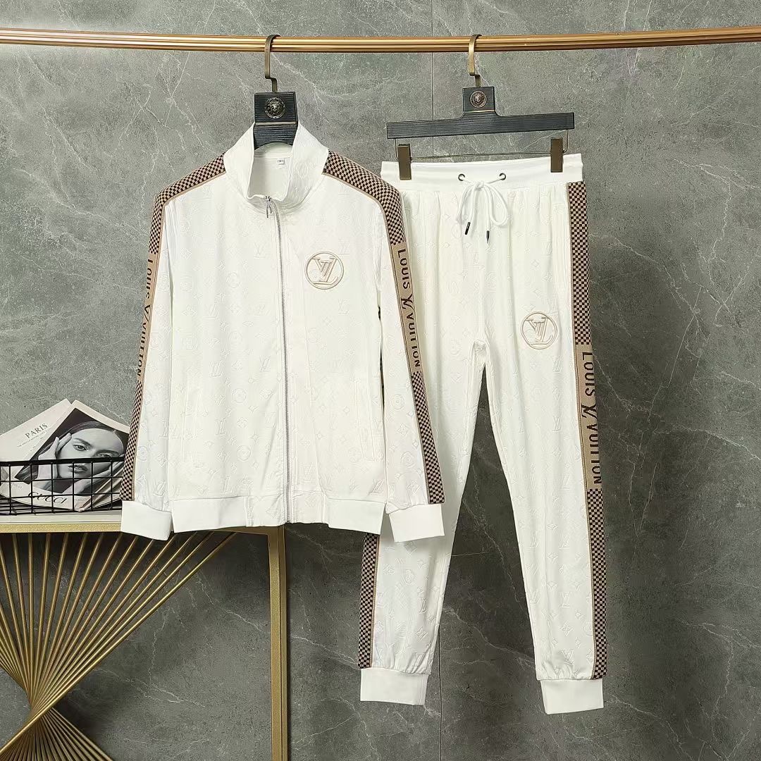 秋冬服 人気商品入荷 ルイヴィトン 上下服 セットアップ メンズ