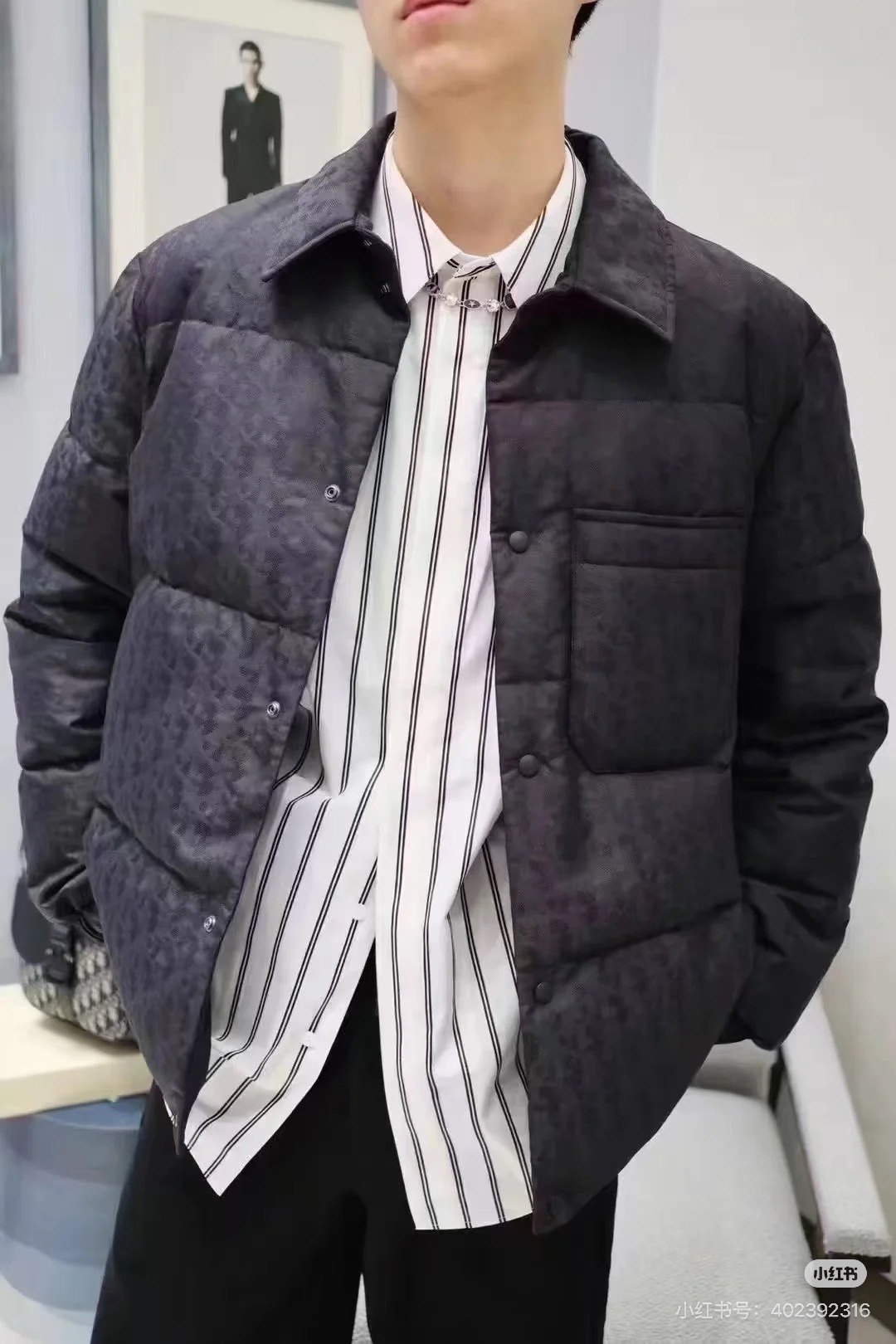 秋冬暖か服 クリスチャンディオール ダウンジャケット アウター メンズ