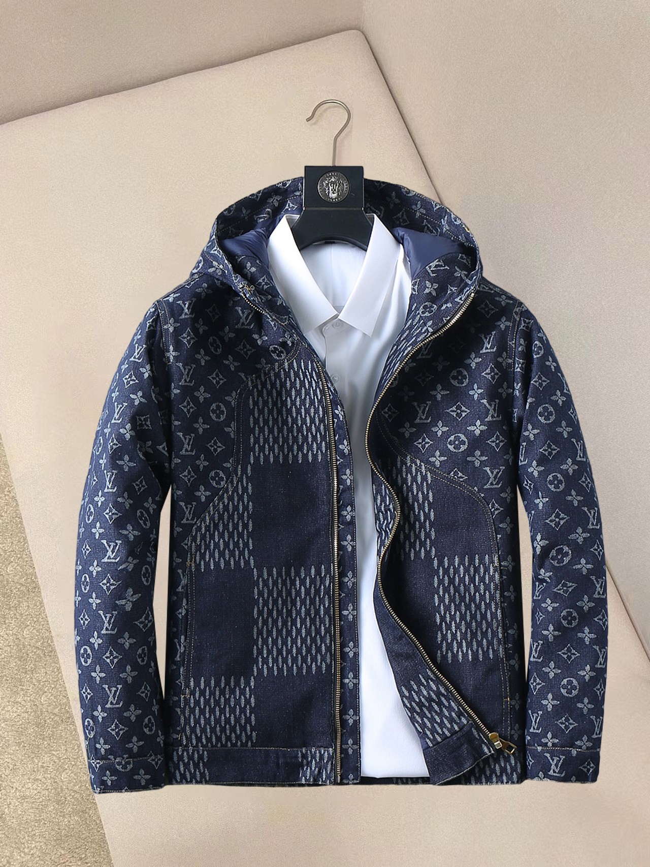 秋冬暖か服 ルイヴィトン ダウンジャケットアウター 男女兼着