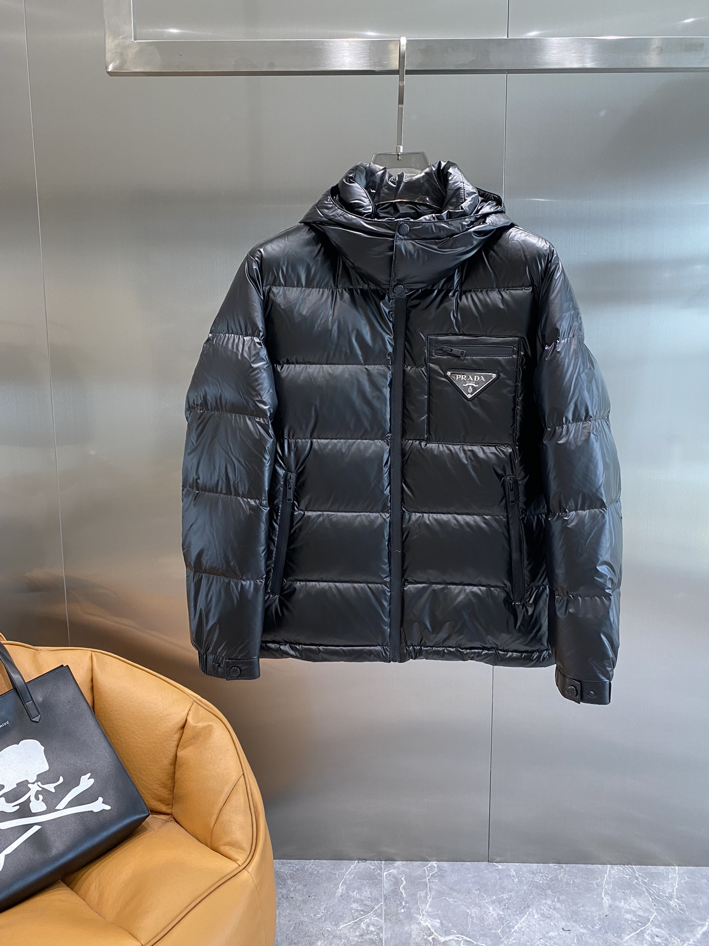 秋冬暖か服 プラダ 綿入りジャケット アウター 男女兼着