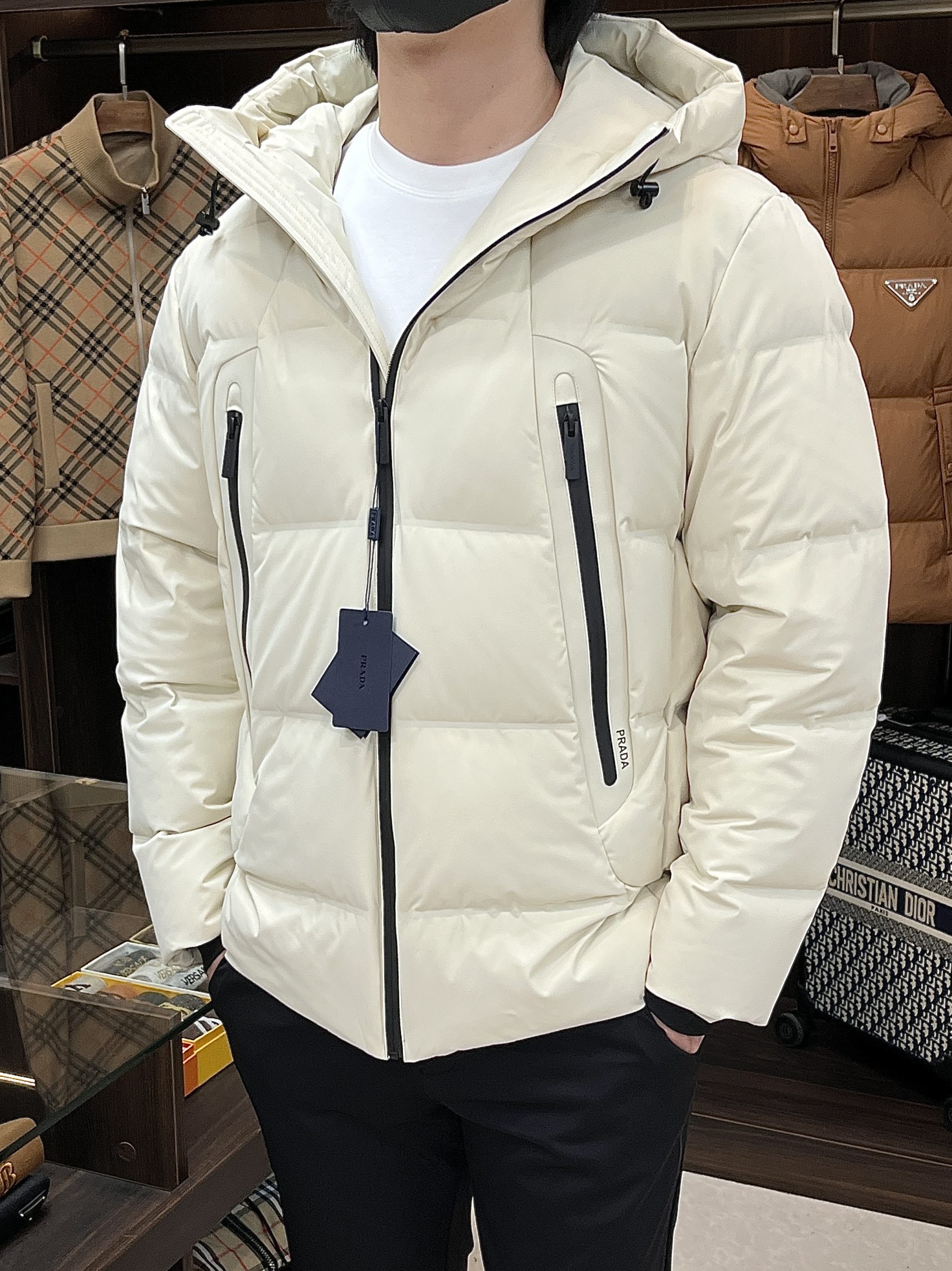 2025秋冬暖か服 プラダ ダウンジャケットアウター メンズ