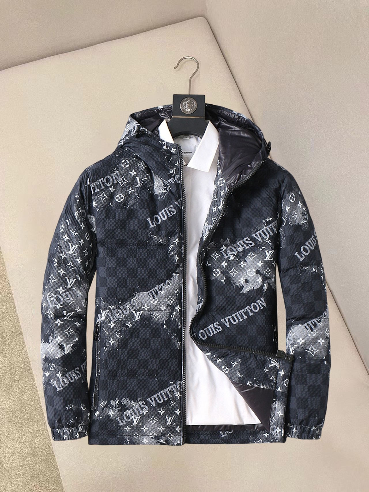 秋冬暖か服 ルイヴィトン ダウンジャケットアウター 男女兼着