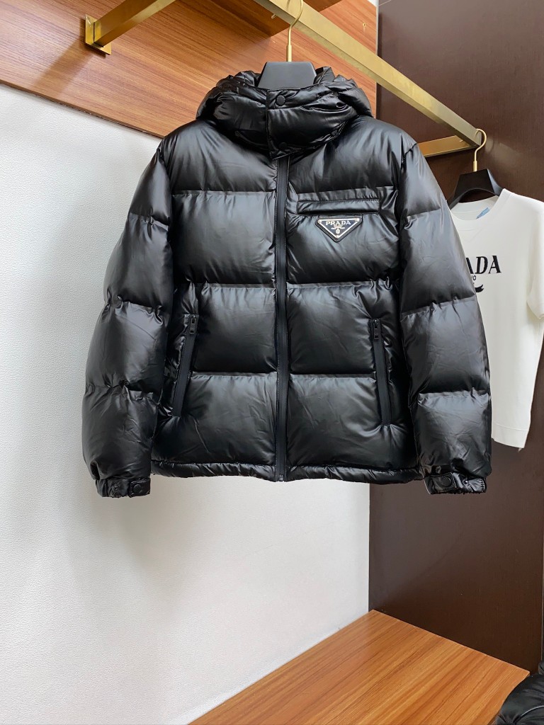 25ss秋冬暖か服 プラダ ダウンジャケット 綿入りジャケット
