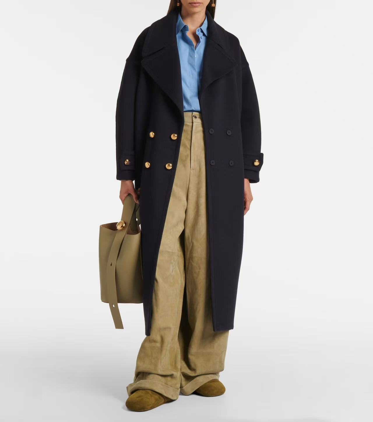 2025秋冬新品 女性ロエベ カシミアコート