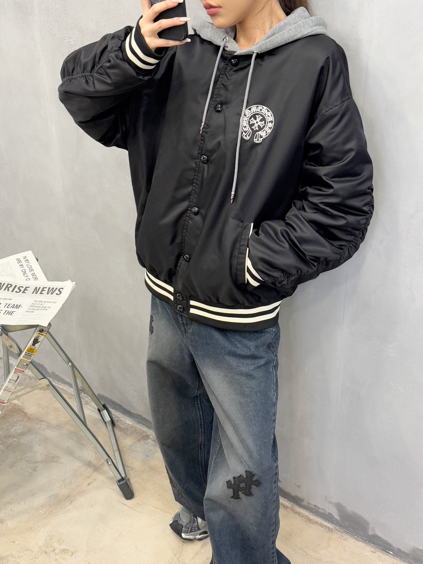 人気商品 女性クロムハーツ 绵入れ 暖か ジャケット