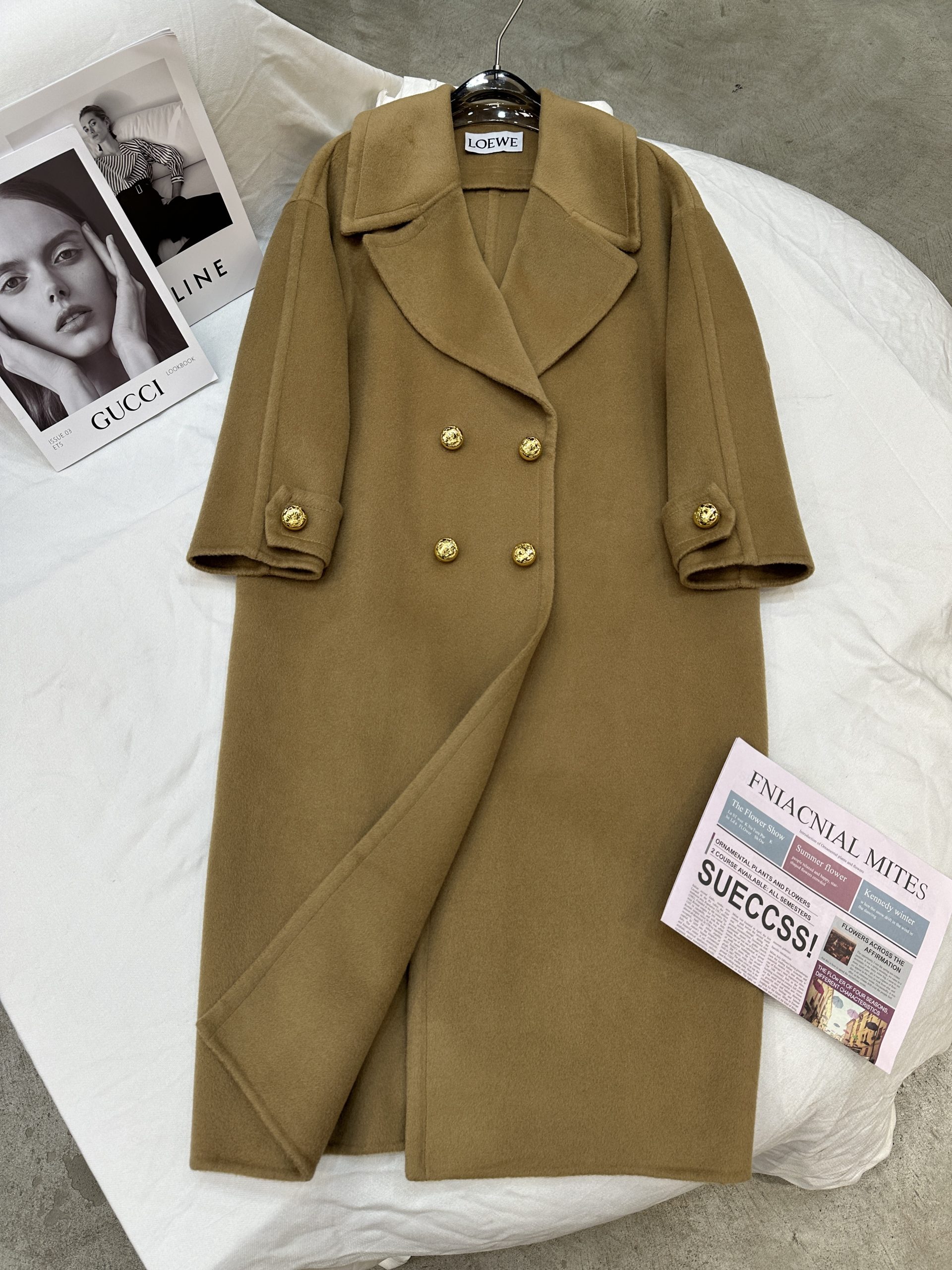2025秋冬新品 女性ロエベ カシミアコート