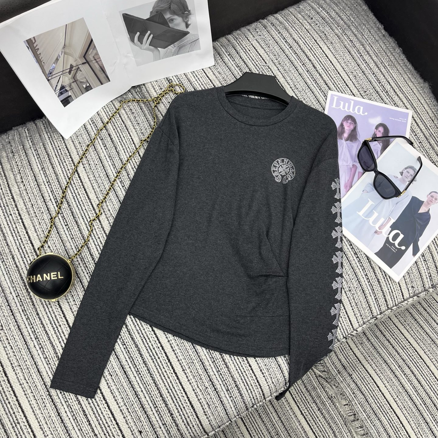 人気商品 女性クロムハーツ 長袖Tシャツ トップス