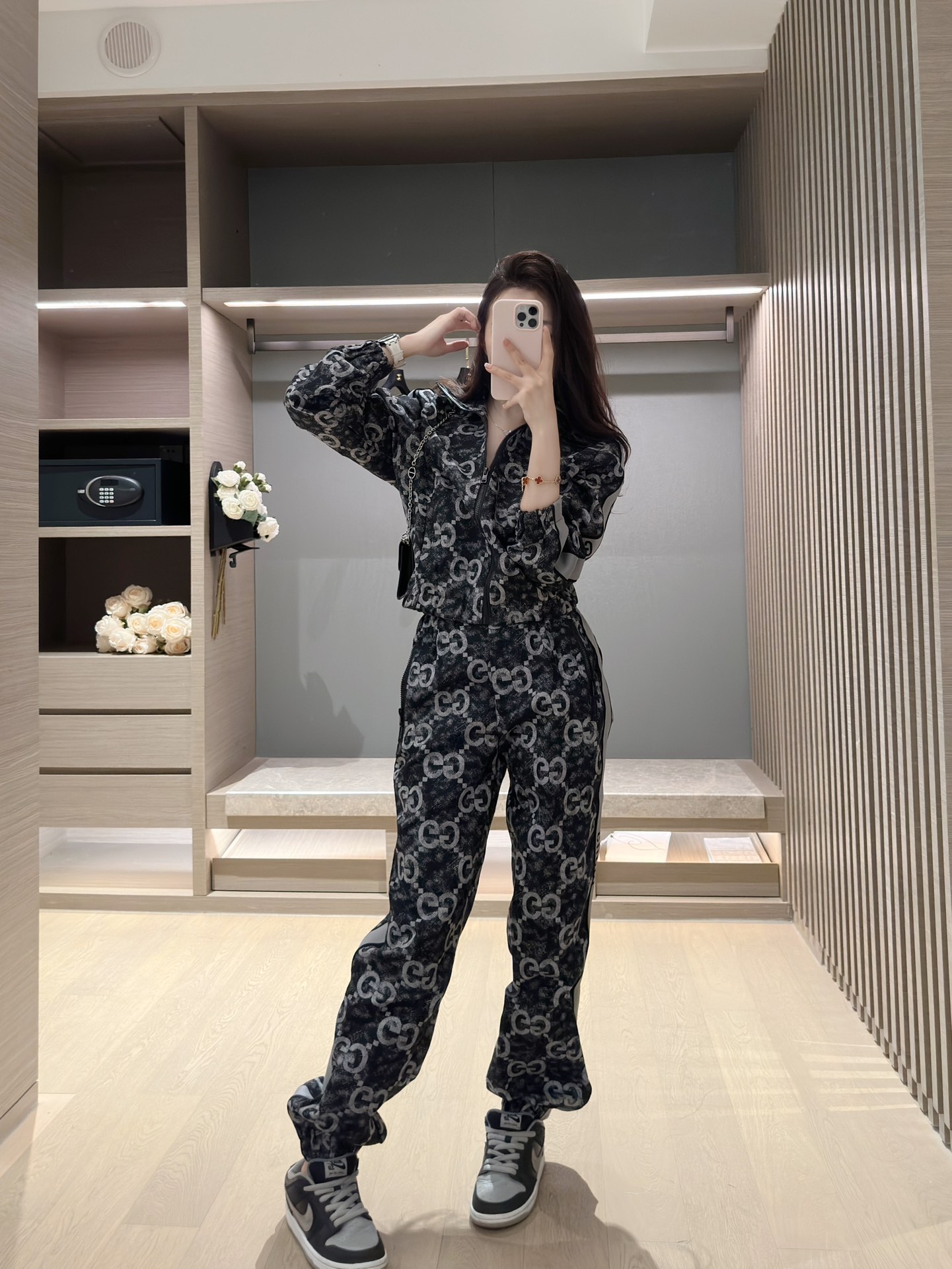 秋冬新品 女性グッチ 上下服 セットアップ