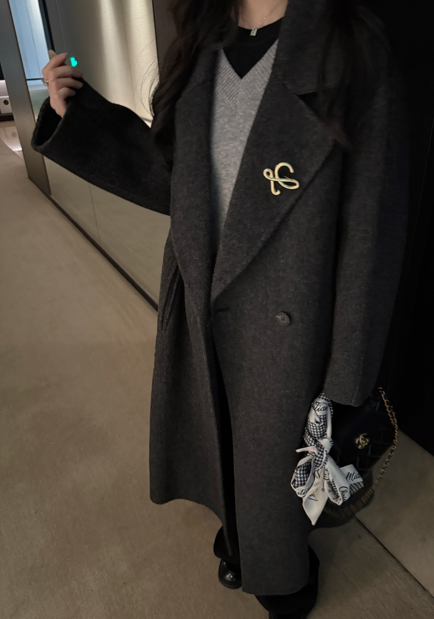 2025秋冬新品 女性ロエベ カシミアコート