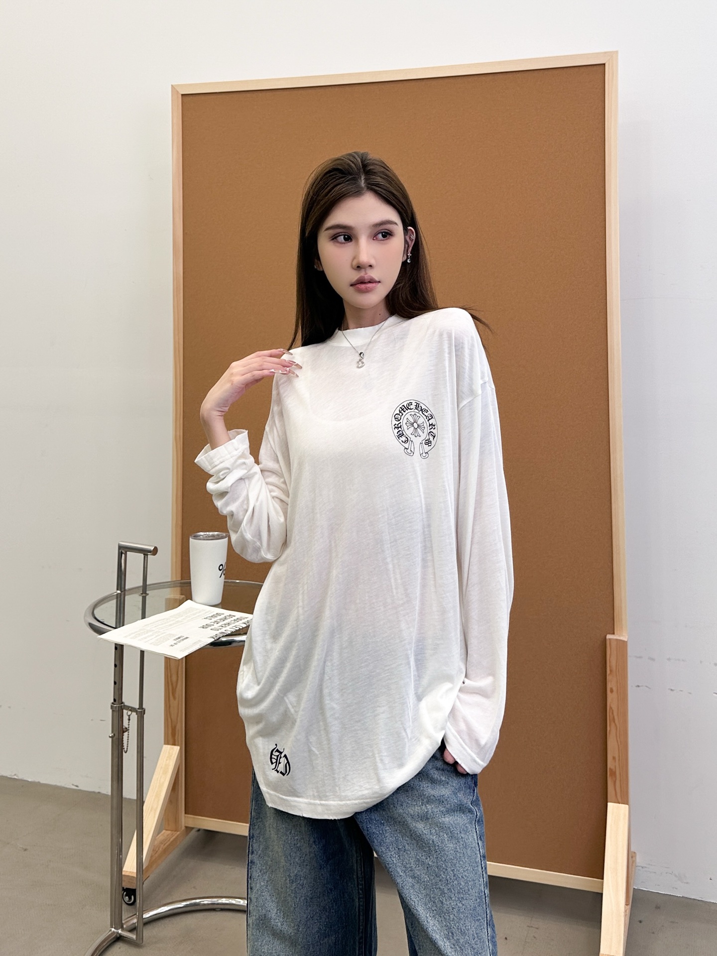 人気商品 女性クロムハーツ 長袖Tシャツ トップス