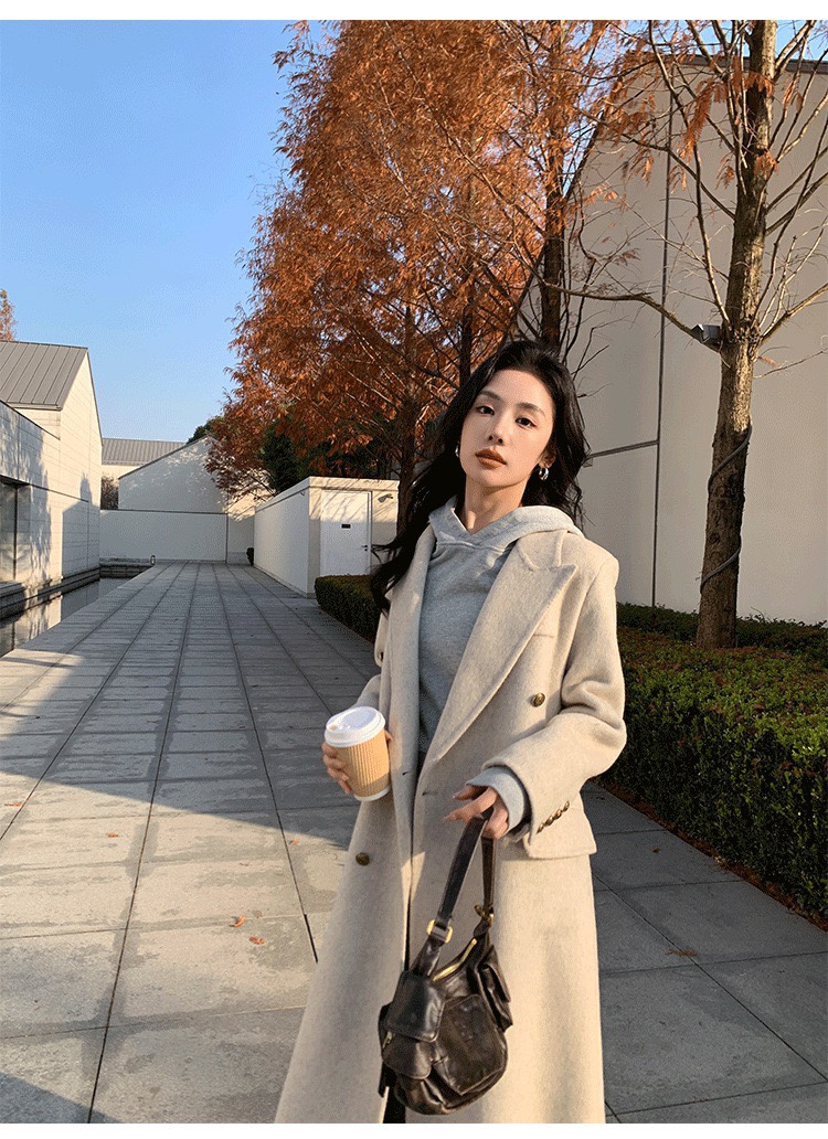 2025秋冬新品 女性ロエベ ツイードコート