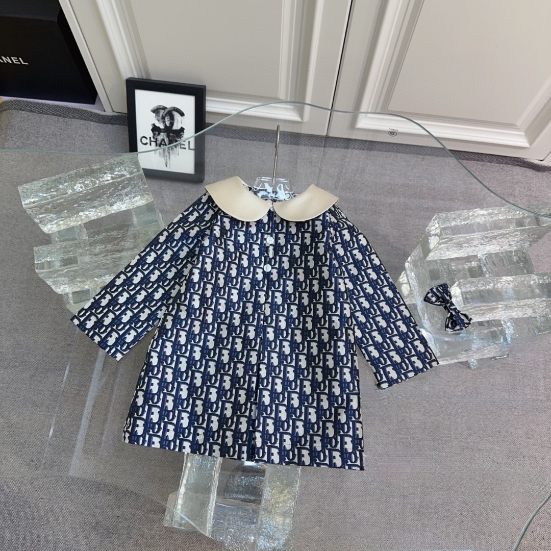 秋冬暖か服クリスチャンディオール 子供服 KID ワンピース