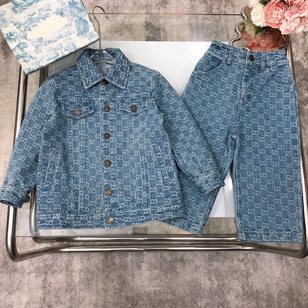 秋冬暖か服グッチ 子供服 KID 上下服 セットアップ