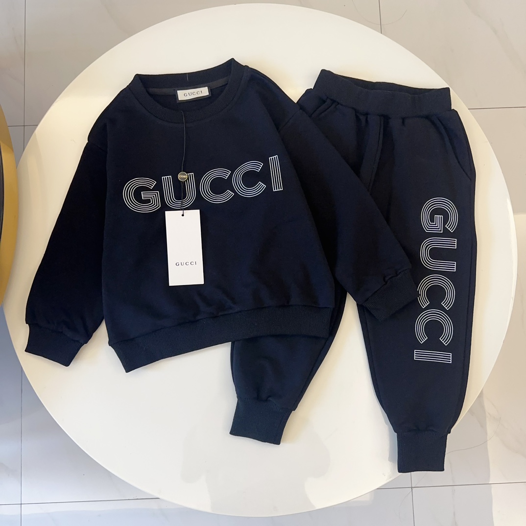 秋冬暖か服グッチ 子供服 KID 上下服 セットアップ