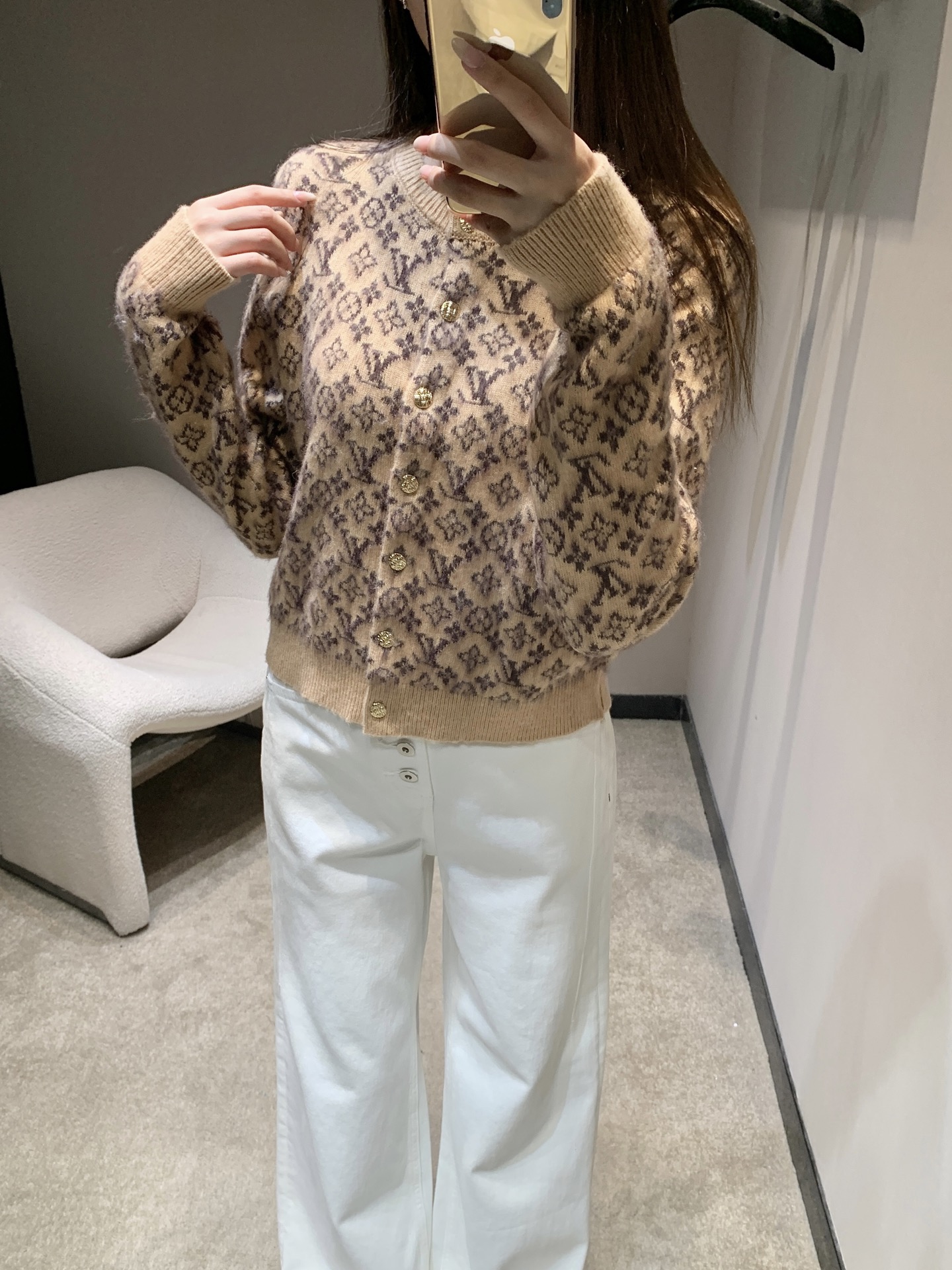 秋冬新品 女性ルイヴィトン カーディガン