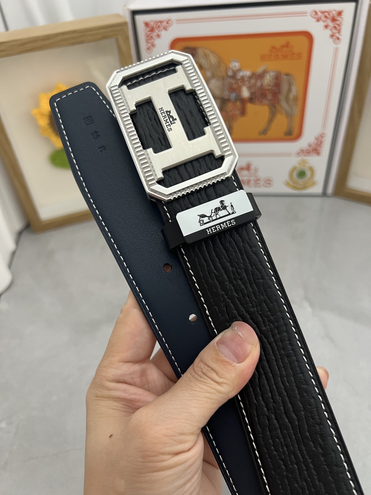 エルメス 2025新品値下受付 ベルト サンチュール 2508J155+
