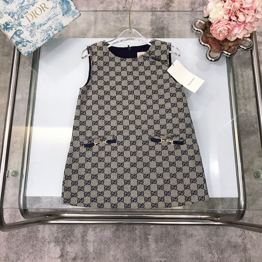 秋冬暖か服グッチ 子供服 KID ワンピース