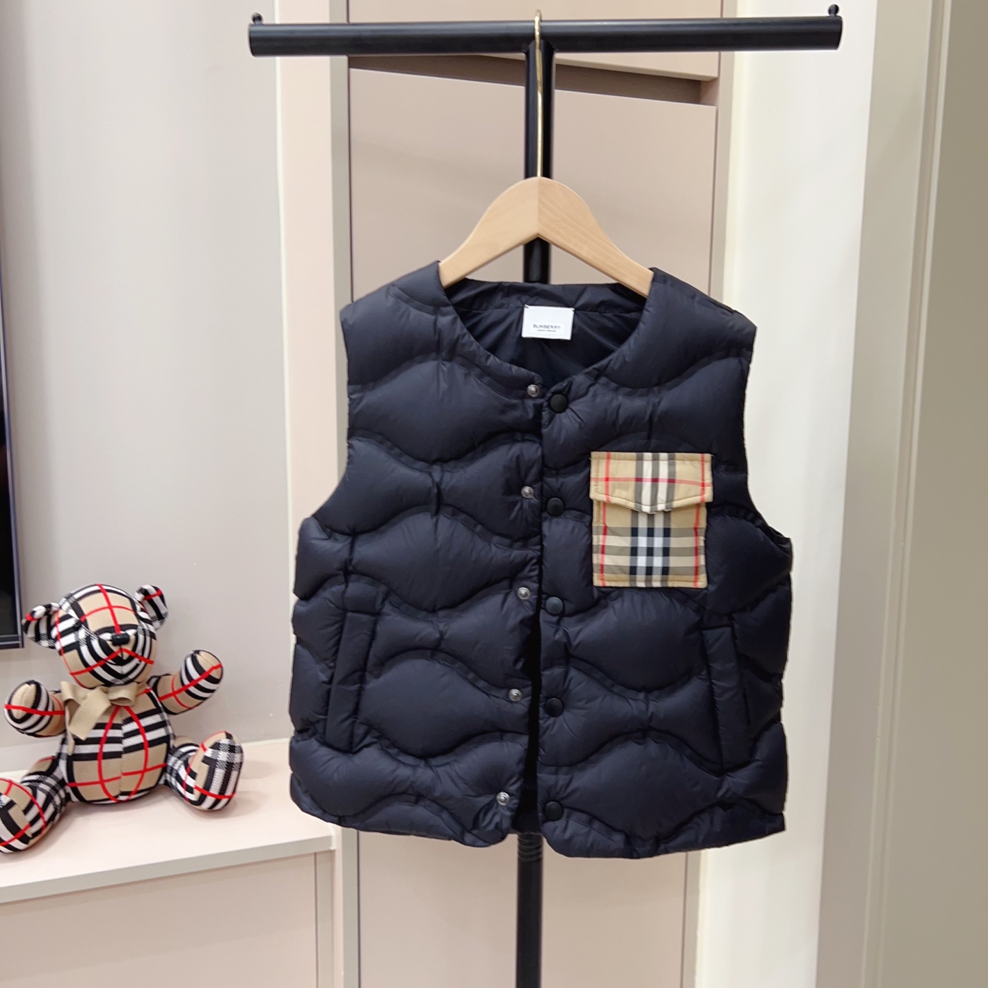 秋冬暖か服バーバリー 子供服 KID ベスト