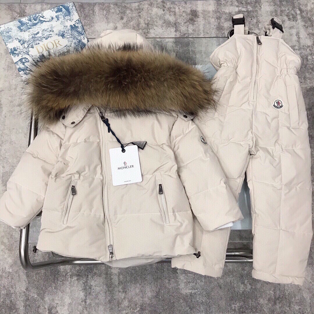 秋冬暖か服モンクレール 子供服 KID ダウンジャケットトップス 上下服 セットアップ