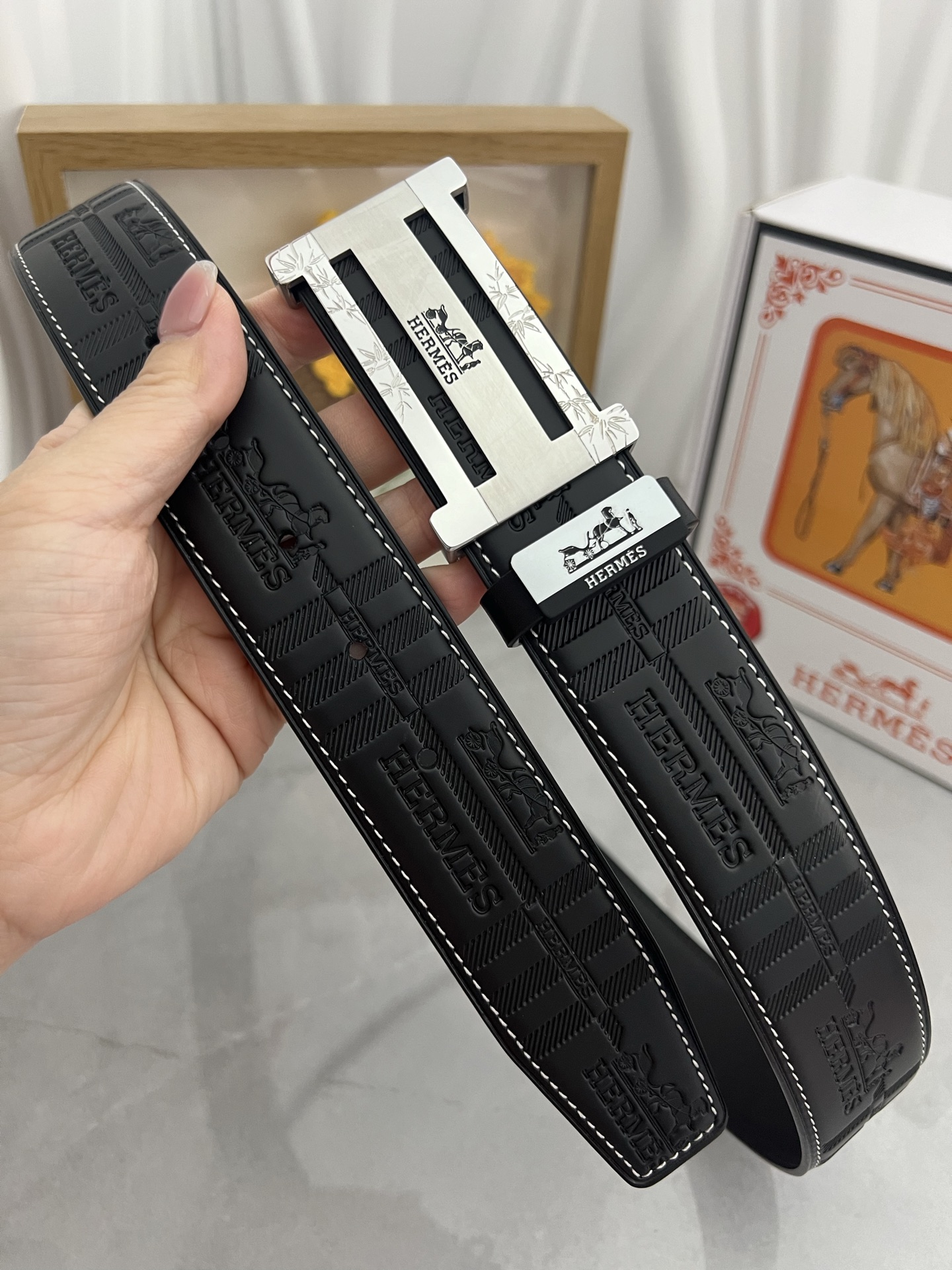 エルメス 2025新品値下受付 ベルト サンチュール 2508J160+