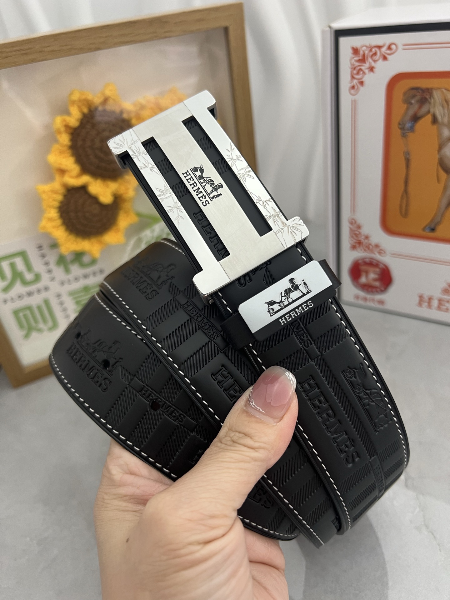 エルメス 2025新品値下受付 ベルト サンチュール 2508J160+