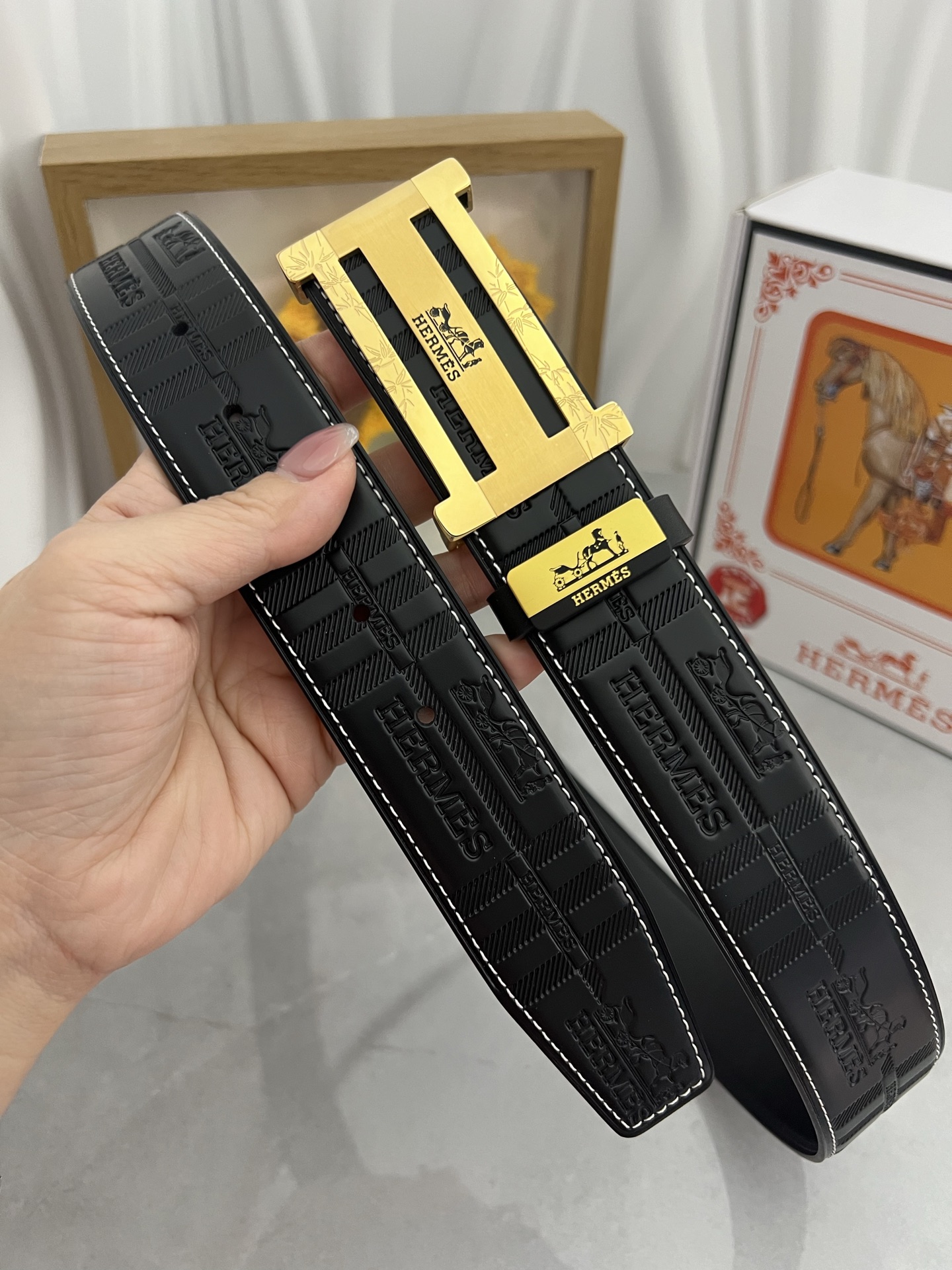 エルメス 2025新品値下受付 ベルト サンチュール 2508J160+