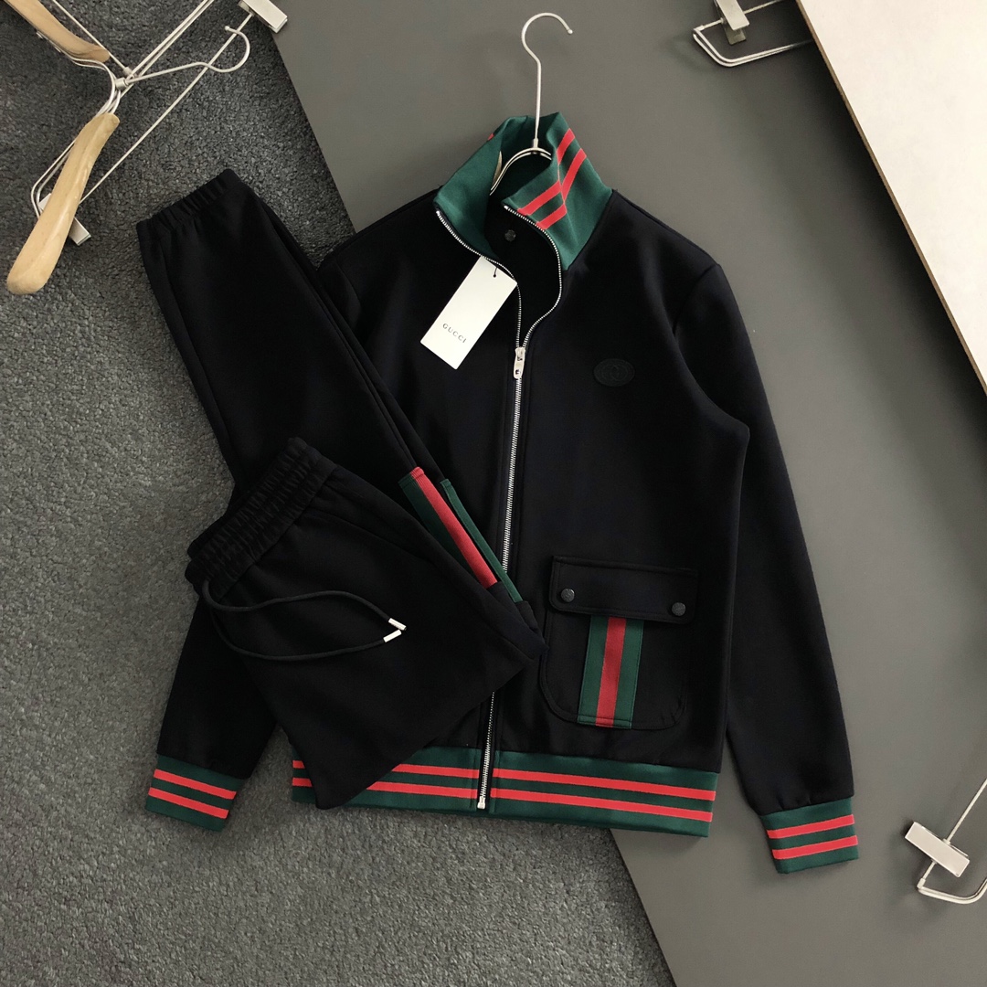 25秋冬新品 グッチ メンズ セットアップ 上下服