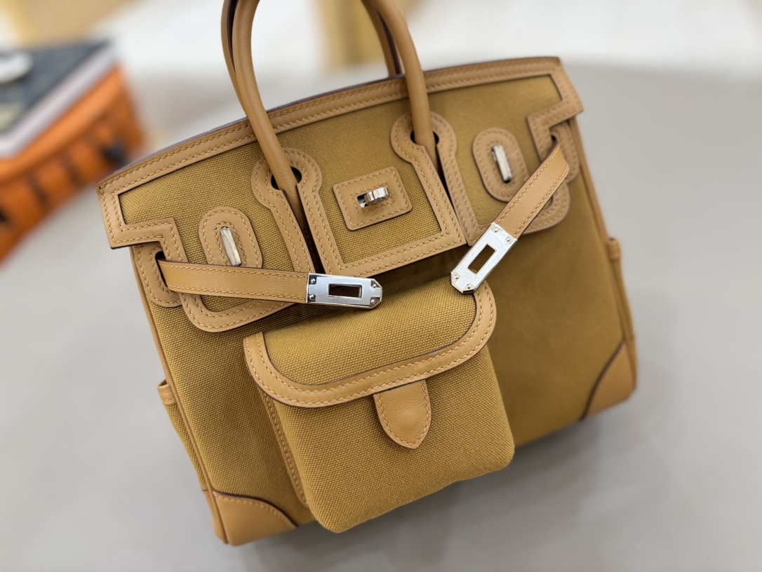 エルメス 人気の新品入荷 Gargoバーキン25cm 手作り Wax トートバッグ2508