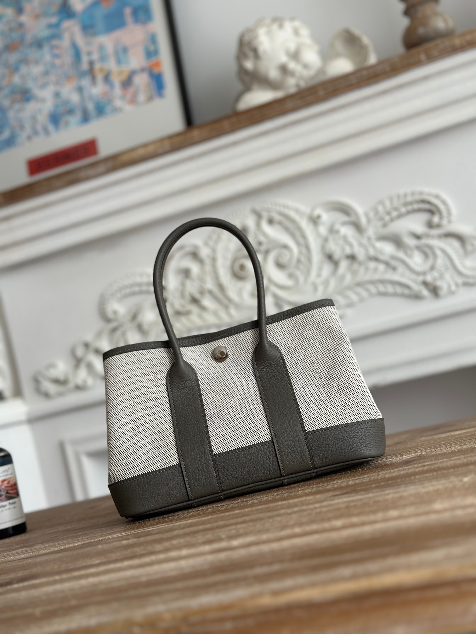 エルメスガーデンパーティー garden party mini 23cm ハンドバッグ2508