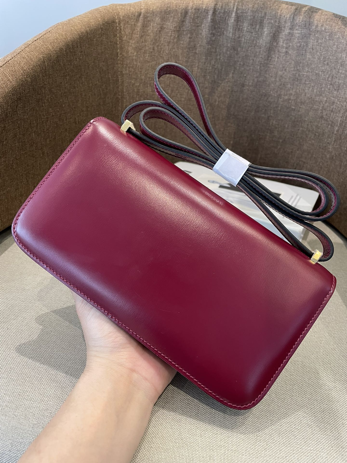 エルメス 半手作り コンスタンスエラン?Elan mirror 24cm ショルダーバッグ 2508