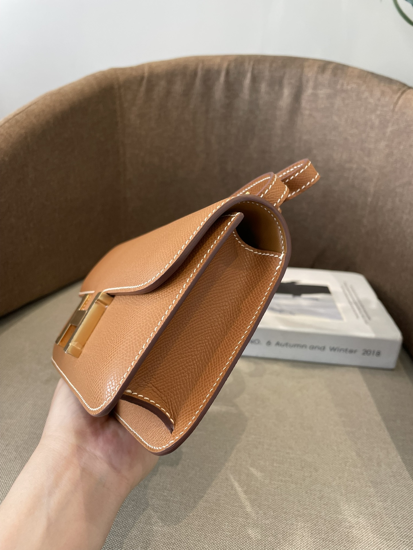 エルメス 半手作り コンスタンスエラン?Elan mirror 24cm ショルダーバッグ