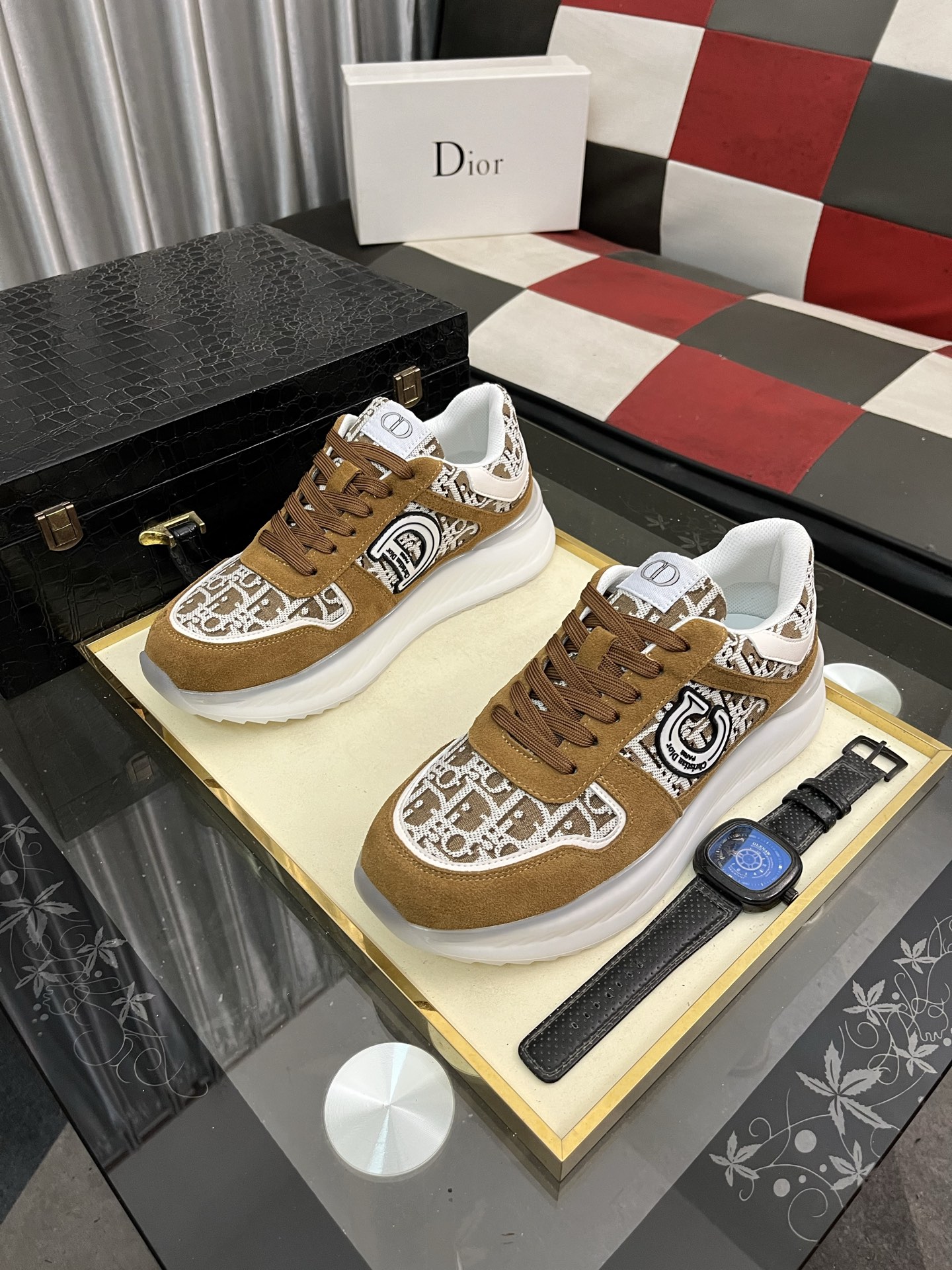 靴?クリスチャンディオール スニーカー/レースアップ  メンズ