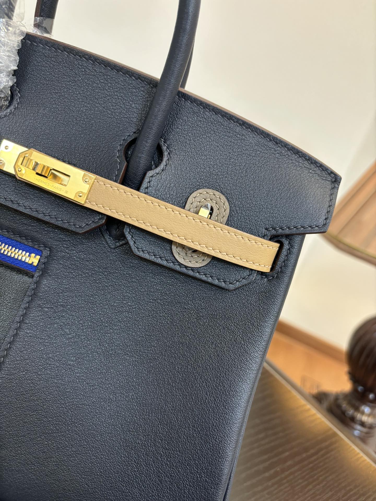 エルメス 秋冬新品入荷 バーキン25/30cm Swift Wax トートバッグ