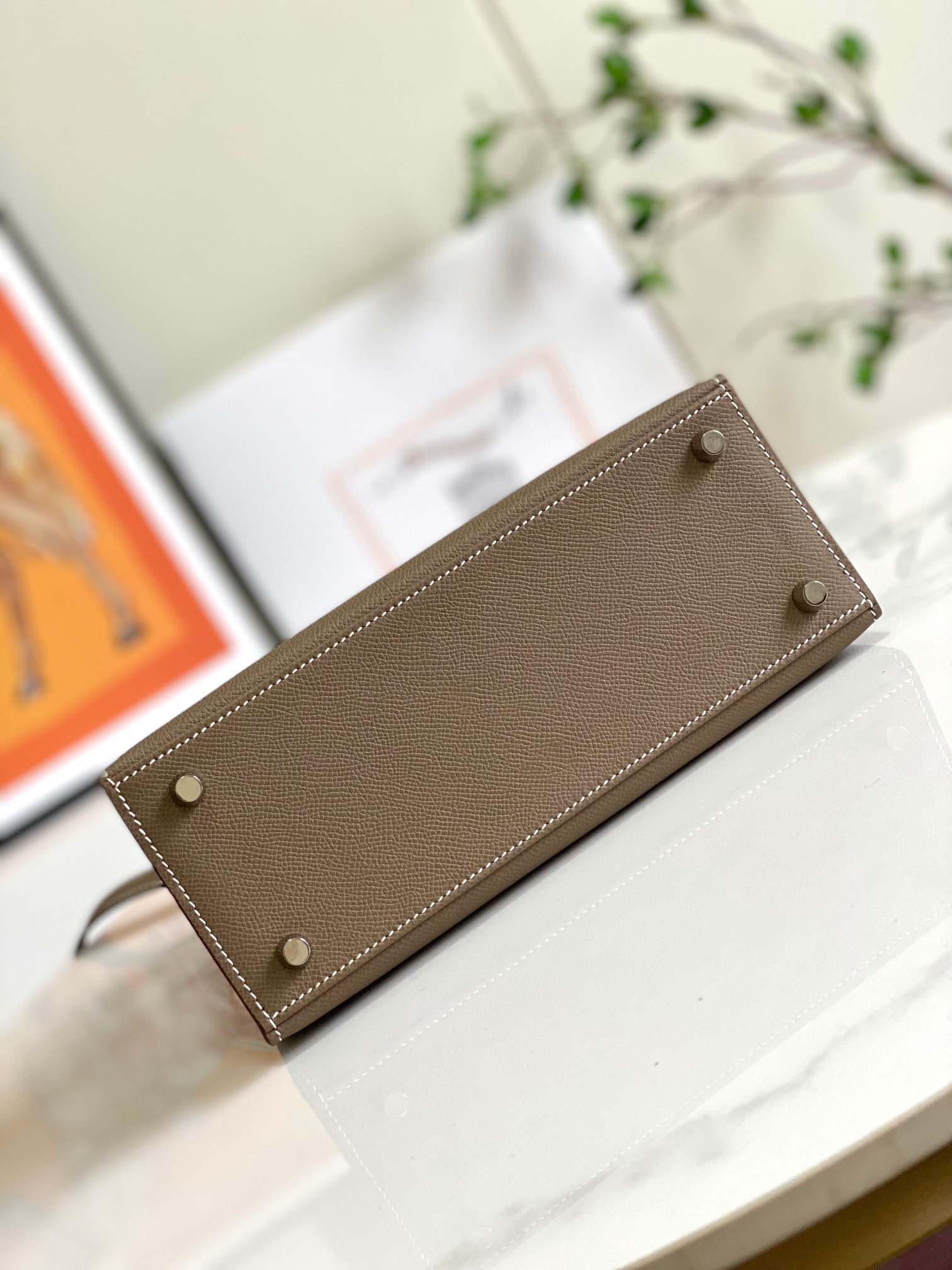 エルメス ケリー Kelly 25/28cm 手作り EPSOM 2Way ショルダー ハンド2508