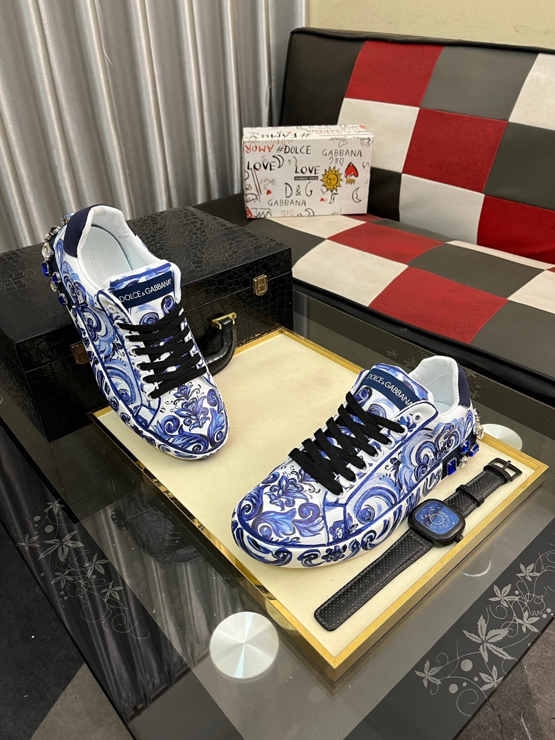 希少品 靴 ドルチェ&ガッバーナ スニーカー/レースアップ 男女兼着